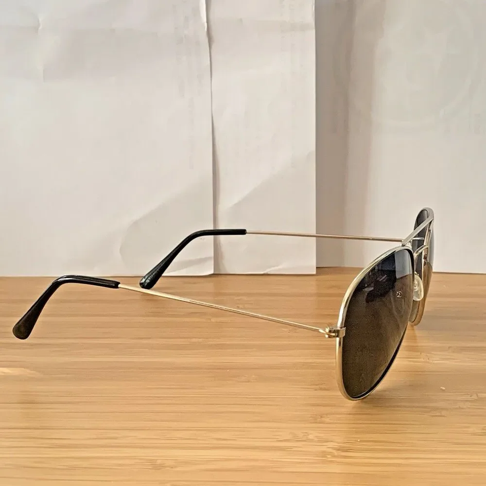 Korbel Champagne Aviator Sunglasses Unisex Black Metal Frame